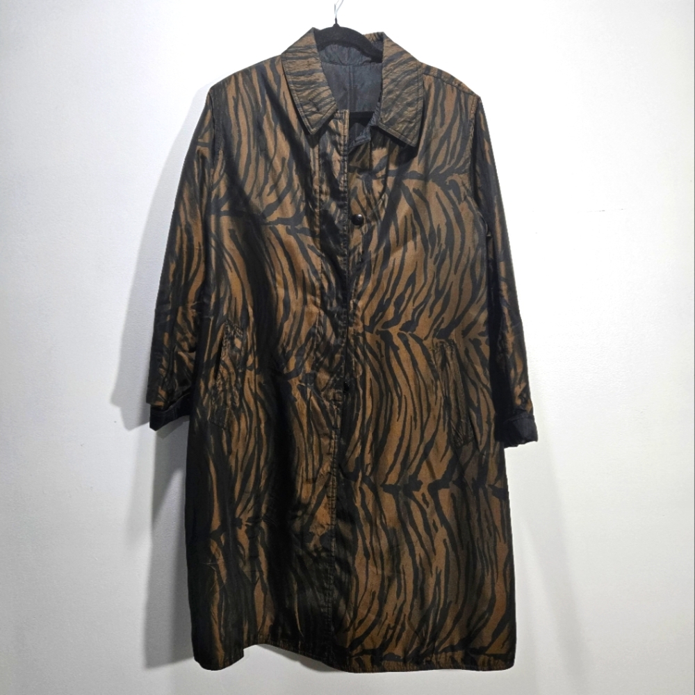 Saks Fifth Avenue Vintage Drizzle Coat Reversible 14